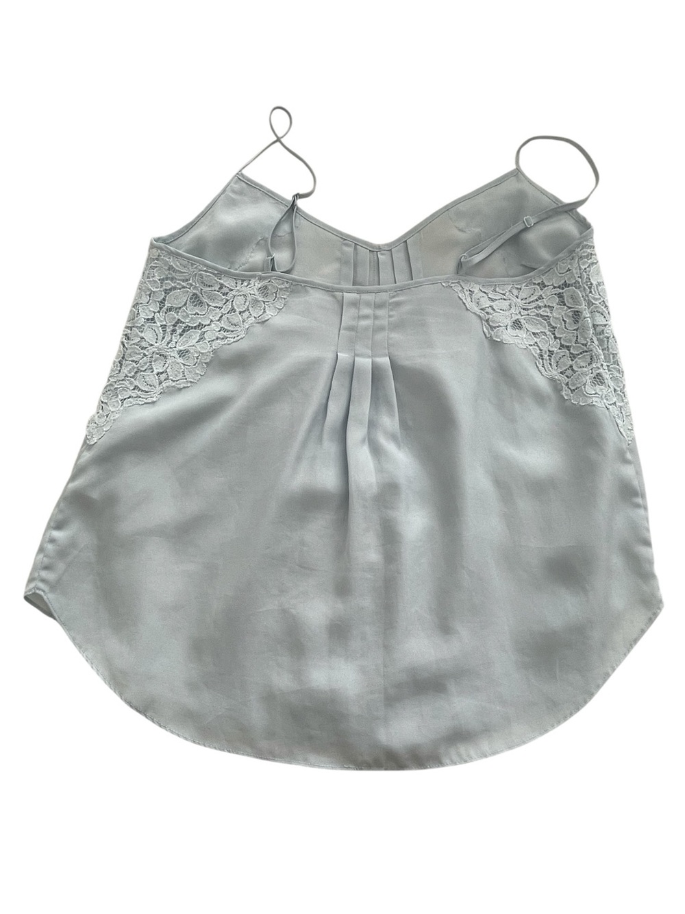 Talula Light Blue Satin Lace-Trim Camisole - Picture 3 of 6